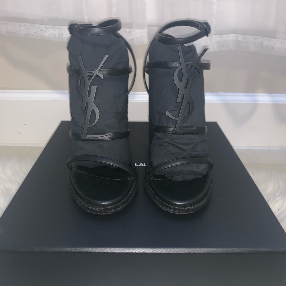 YSL WEDGE HEEL SHOES